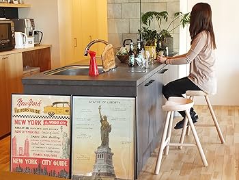 Amazon｜North Orange 木製 スツール 完成品 MILKER's chair No
